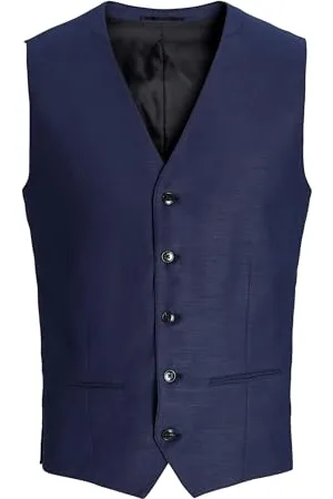 JACK & JONES Male Weste JPRSOLARIS Slim Fit Anzugweste