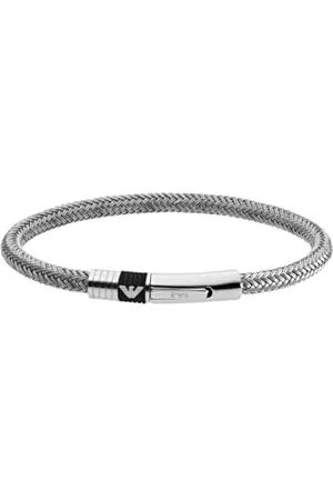 Emporio Armani Armband Für Männer, Silbernes Edelstahlarmband, EGS1623040