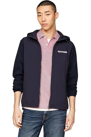Tommy Hilfiger Herren Sweatshirt mit Reißverschluss Mix Zip Thru mit Kapuze, , XL
