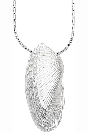 DUR Schmuck Anhänger Engelsflügel-Muschel groß 925/- (P3589)