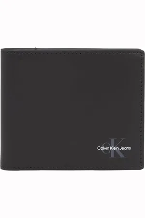 Calvin Klein Herren Geldbeutel Bifold aus Leder, Schwarz (Na Black), Einheitsgröße