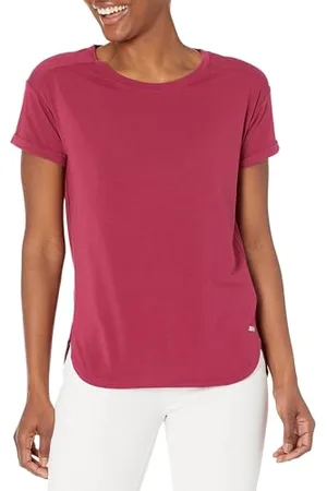 Amazon Damen Leichtes Fitness-T-Shirt mit Rundhalsausschnitt und lockerer Passform (in Übergröße erhältlich), , XL