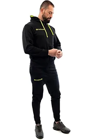 Givova Unisex King 4 Season Passen, Schwarz/Fluogelb, XL