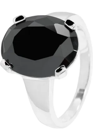 Carlo Monti Damen-Ring 925 Sterling Silber rhodiniert, Zirkonia oval in Krappenfassung Gr.54 JCM1050-111
