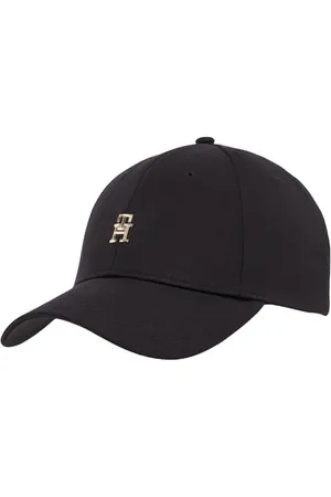 Tommy Hilfiger Damen Cap Elevated Chic aus Baumwolle, Schwarz (Black), Einheitsgröße
