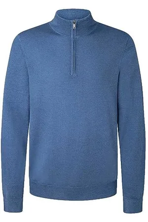 Hackett Herren GMD Merino Silk Hzip Pullover, , XXL