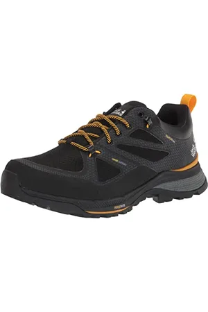 Jack Wolfskin Herren Force Striker Texapore Low M Cross Laufschuh, Black Burly Yellow Xt, 41 EU