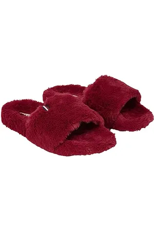 Tommy Hilfiger FUR HOME SLIPPER SLIDE Hausschuhe Damen, Rot (Rouge), 35/36 EU