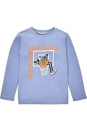 TOM TAILOR Jungen 1037534 Langarmshirt, 12819-Parisienne Blue, 104/110