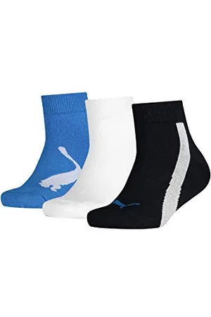 PUMA Unisex Kinder Bwt Quarter Socken, Navy / White Strong Blue, 35-38 EU