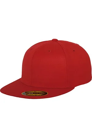 Flexfit Erwachsene Mütze Premium 210 Fitted, (red), 6 7/8 - 7 1/4