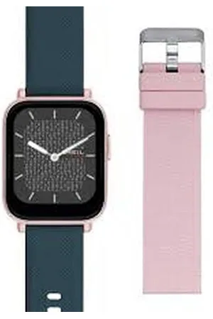 Breil Uhr Unisex SBT-1 Ziffernblatt Mehrfarbig SCHWARZ Bewegung SMARTWATCH SMARTMODULE e GÜRTEL SILIKON BLAU, PINK EW0603