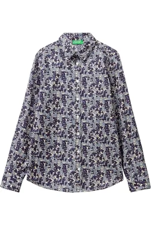 Benetton Damen 5OA95Q8U4 Hemd, , Small