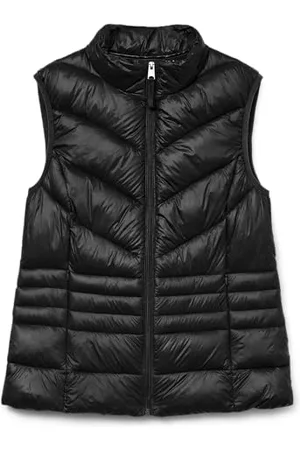 VERO MODA Damen Vmsorayasiv Aw23 Short Waistcoat Boos Weste, Black, M