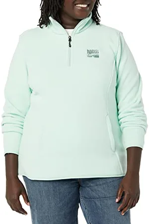Amazon Disney | Marvel | Star Wars | Princess Damen Polar-Fleece-Mockjacken mit Viertelreißverschluss, , XL
