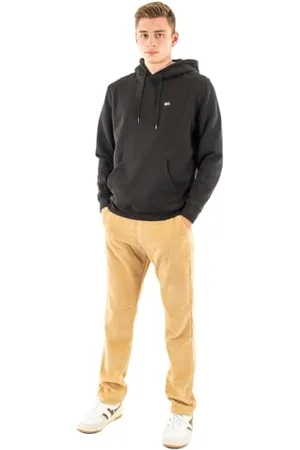 Tommy Hilfiger Herren Hoodie Regular Fit Flag Fleece mit Kapuze, Schwarz (Black), M