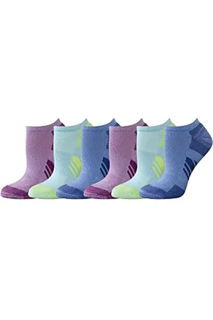 Amazon Damen Bequeme gepolsterte und atmungsaktive Funktions-No-Show-Socken aus Baumwolle für den Sport, 6 Paar, , 38.5-43