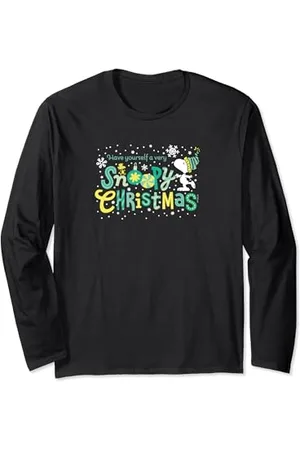 Peanuts Erdnüsse - Frohe Weihnachten mit Snoopy und Woodstock Langarmshirt