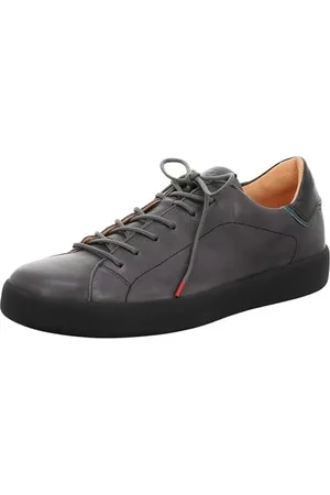 Think! Herren JOEKING chromfrei gegerbte nachhaltige Wechselfußbett Sneaker, 2010 Mouse/Kombi, 43 EU
