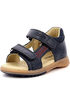 Kickers Baby-Jungen Plazabi Sandalen, Blau (Marine 10), 19 EU