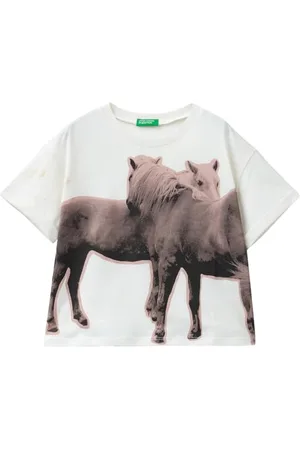 Benetton Mädchen 3i1xc10hs T-Shirt, , S