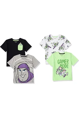 Amazon Disney | Marvel | Star Wars Jungen Kurzärmelige T-Shirts mit V-Ausschnitt, 4er-Pack, , 3 Jahre