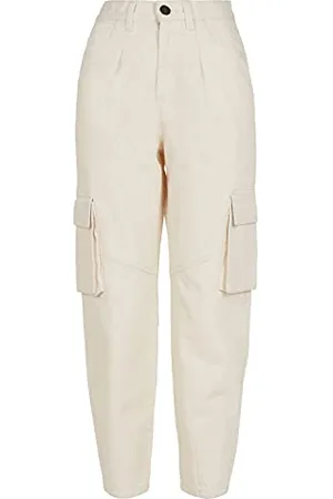 Urban classics Damen TB4361-Ladies Ballon Fit Cargo Twill Pants Freizeithose, , 28