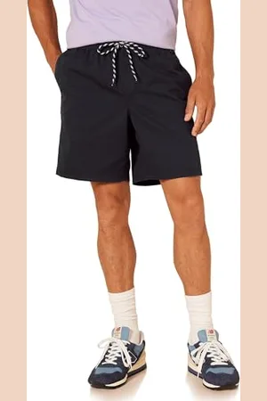 Amazon Herren Walkshorts Schrittlänge 20 cm lockere Passform mit Kordelzug (in Übergröße erhältlich), , XL