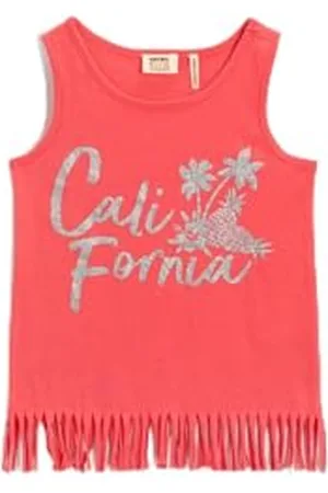 Koton Mädchen Tasseled Printed Cotton Tanktop, , 4-5 Jahre EU