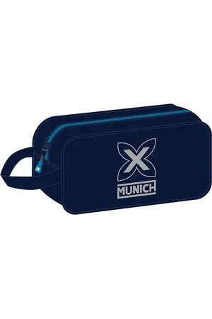 Safta Munich Nautic Mittelgroßer Hausschuhe, Mehrzwecktasche, Tasche, Sport, Außerschule, Fußball, bequem und vielseitig, 29 x 14 x 15 cm, , , Estándar, Casual