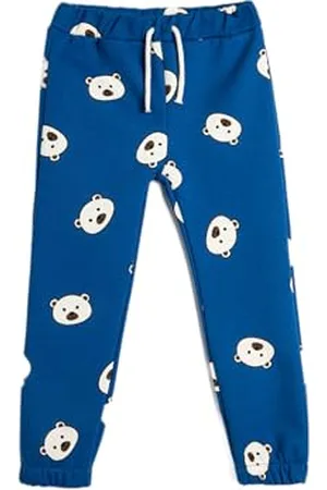 Koton Babyboy Jogger Sweatpants Teddy Bear Printed Drawstring