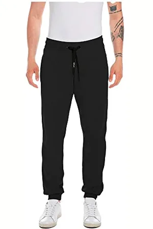 Replay Herren Jogginghose mit Tunnelzug, (Schwarz), M