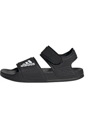 adidas Adilette Sandals RUTSCHEN, Core Black/Cloud White/Core Black, 34 EU
