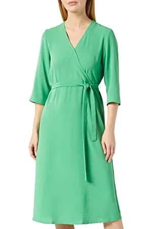 JDY Damen lion 3/4 Wrap Dress Wvn Noos Wickelkleid, , 42 EU