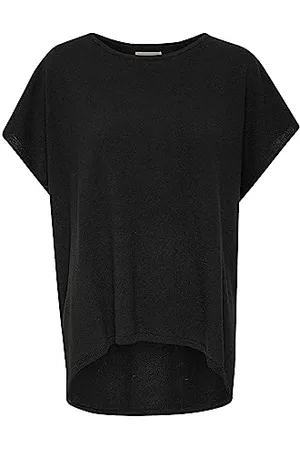 Part Two Damen Weste, breite Schulter, Rundhalsausschnitt, lockere Passform, gestrickt Waistcoat, , 32