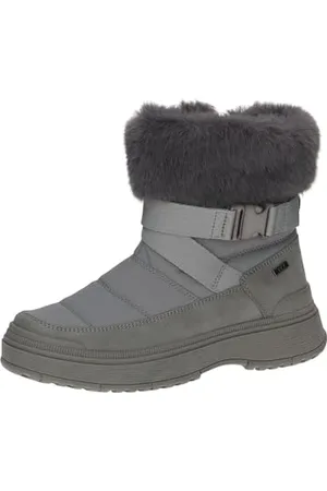 Caprice Damen Winterstiefel ohne Absatz Vegan Wasserabweisend, Braun , 42 EU