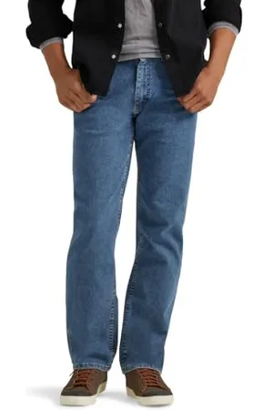 Wrangler Herren Regular Fit Comfort Flex Waist Jeans, Hell, Stonewashed, 34W / 29L