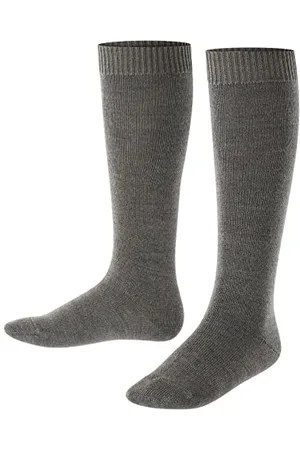 Falke Unisex Kinder Kniestrümpfe Comfort Wool K Kh Wolle Funktionsmaterial lang einfarbig 1 Paar, , 23-26