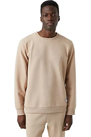 Koton Men Textured Patched Sweatshirt