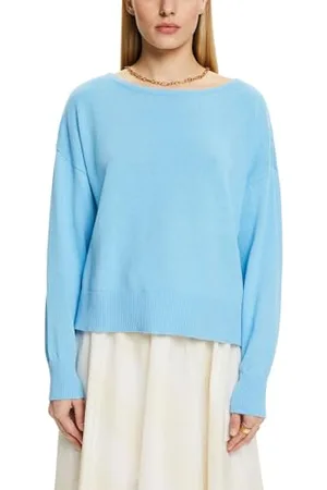 ESPRIT Damen 044ee1i310 Pullover, Blau, XL
