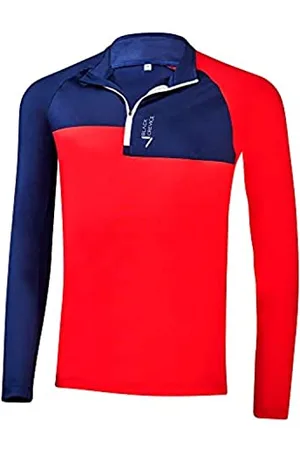 Black Crevice Herren Zipper Funktionsshirt, , S