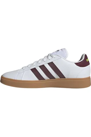 adidas Grand Court Base 2.0 Shoes Schuhe, Cloud White/Shadow red, 37 1/3 EU