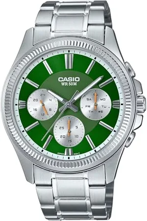 Casio Herren Analog Quarz Uhr mit Metall Armband MTP-1375D-3AVDF