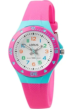 Lorus Kids Mädchen-Uhr Edelstahl und Kunststoff mit Urethanband R2351MX9