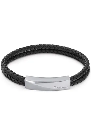 Calvin Klein Lederarmband für Herren Kollektion WRAPPED & BRAIDED Schwarz - 35000097