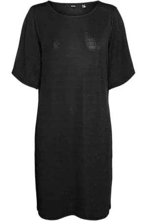 VERO MODA Damen Vmkanva 2/4 Glitter Tee Dress JRS Shirtkleid, , Small