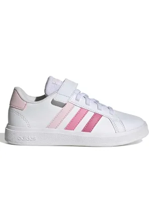adidas Grand Court Elastic Lace and Top Strap Shoes Tennisschuhe, Clear pink/Bliss pink/pink Fusion, 38 2/3 EU