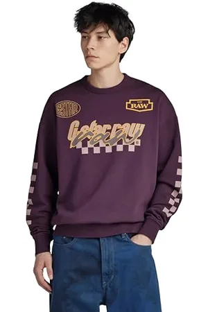 G-Star RAW Herren Moto Sport Graphic Loose Sweatshirt, , S