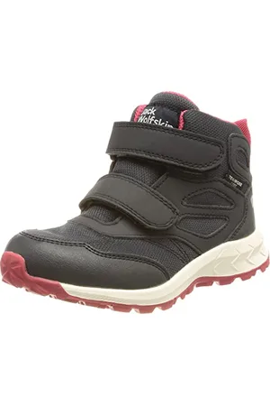 Jack Wolfskin Unisex Kinder Woodland Texapore Mid Vc K, Dark Blue / Pink, 32 EU