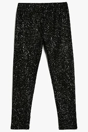 Koton Girls Gleamy Leggings Elastic Waistband Cotton
